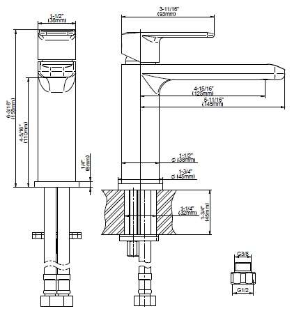 GRAFF JAVA 5192000PC BATERIA UMYWALKOWA , CHROM