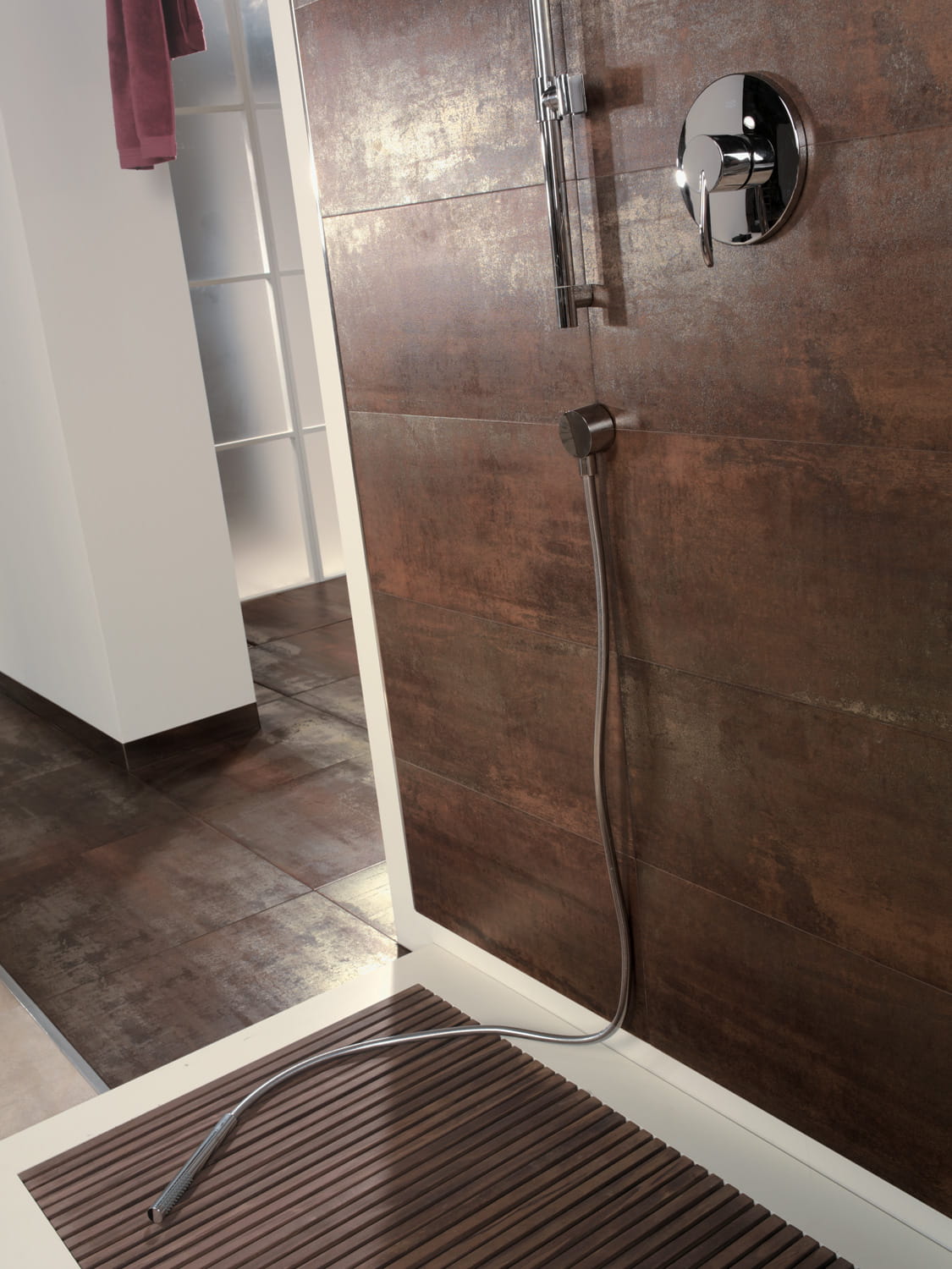 TAU CORTEN A PŁYTKA GRESOWA 60X120