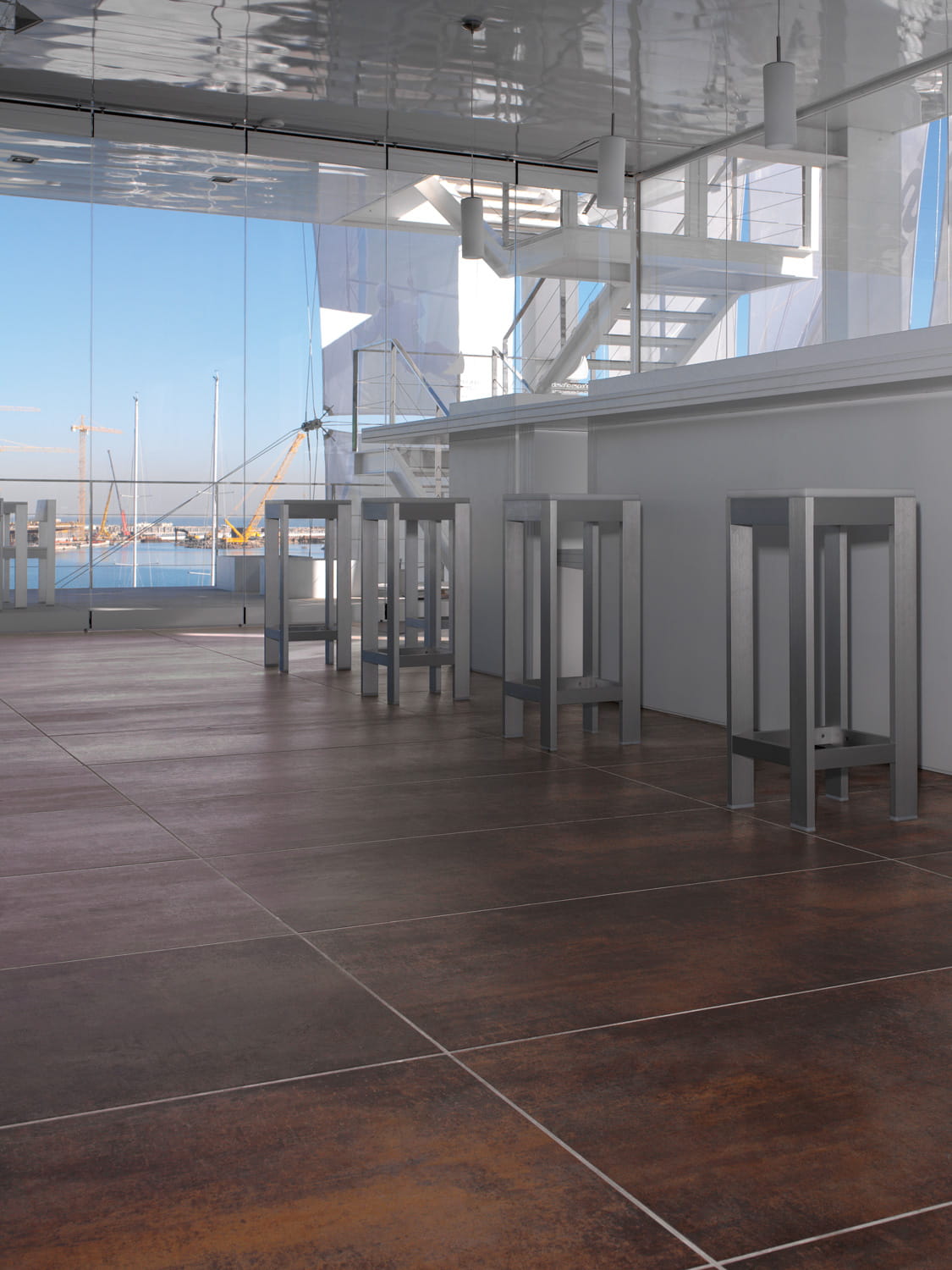 TAU CORTEN A PŁYTKA GRESOWA 60X120