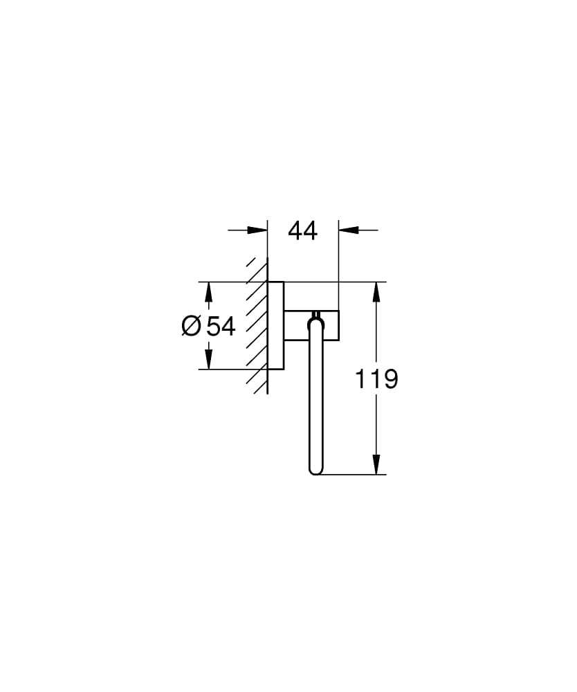 GROHE ESSENTIALS 40689001 UCHWYT NA PAPIER, CHROM