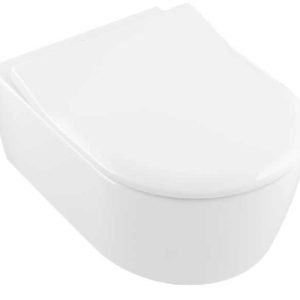 VILLEROY & BOCH AVENTO 5656RS01 MISKA WC WISZĄCA BEZRANTOWA Z DESKĄ WOLNOOPADAJĄCĄ 53X37 BIAŁY