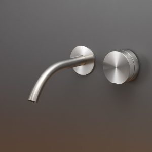CEADESIGN GIO71S BATERIA UMYWALKOWA PODTYNKOWA, 2-OTWOROWA, STAL NIERDZEWNA, SATYNA