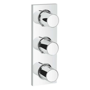 OUTLET: GROHE GROTHERM F 27625000 POTRÓJNY ZAWÓR ODCINAJĄCY , CHROM