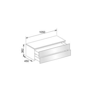 KEUCO 31752390001 EDITION 400 SZAFKA 1050x382x450 MM KOLOR ANTRACYT