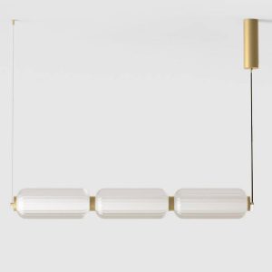 AROMAS LAMPA WISZĄCA C1312/L ELMA LED 3x9W 2700K AGED GOLD