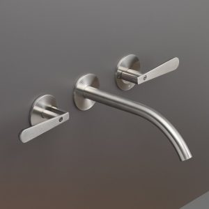 CEA DESIGN LUTEZIA LTZ03S BATERIA UMYWALKOWA PODTYNKOWA 3-OTWOROWA , WYLEWKA 220MM , STAL NIERDZEWNA SATYNA