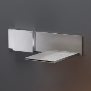 CEA DESIGN REGOLO REG06S BATERIA UMYWALKOWA PODTYNKOWA , PROGRESYWNA , WYLEWKA KASKADOWA 125 MM , STAL NIERDZEWNA SATYNA