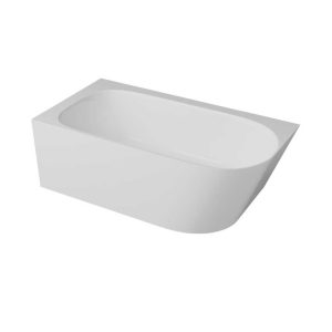 EMPORIA NUVIO-0003L WANNA WOLNOSTOJĄCA NAROŻNA LEWA 158X85 , BEZ ZINTEGROWANEGO PRZELEWU , SNOW WHITE