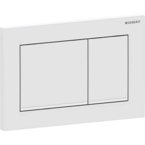 GEBERIT OMEGA20 115.080.01.1 PRZYCISK SPŁUKUJĄCY , POWŁOKA EASY-TO-CLEAN , BIAŁY MAT