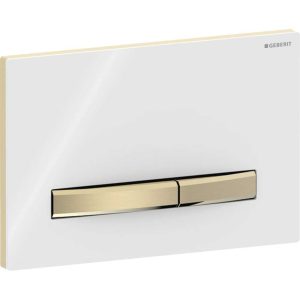 GEBERIT SIGMA50 115.672.11.2 PRZYCISK SPŁUKUJĄCY , POWŁOKA EASY-TO-CLEAN , MOSIĄDZ SZCZOTKOWANY