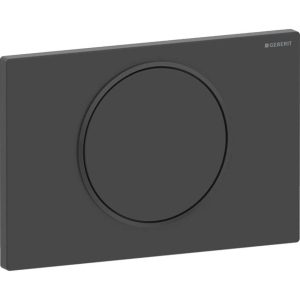 GEBERIT SIGMA10 115.758.16.5 PRZYCISK SPŁUKUJĄCY Z FUNKCJĄ "STOP" , POWŁOKA EASY-TO-CLEAN , CZARNY MAT